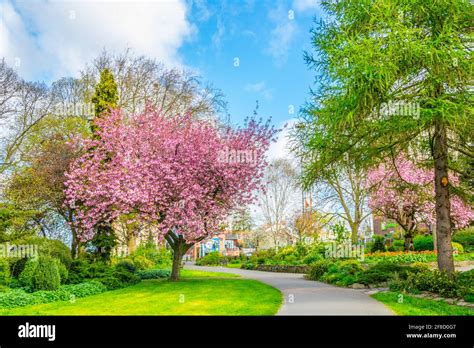 Castle gardens in Leicester, England Stock Photo - Alamy