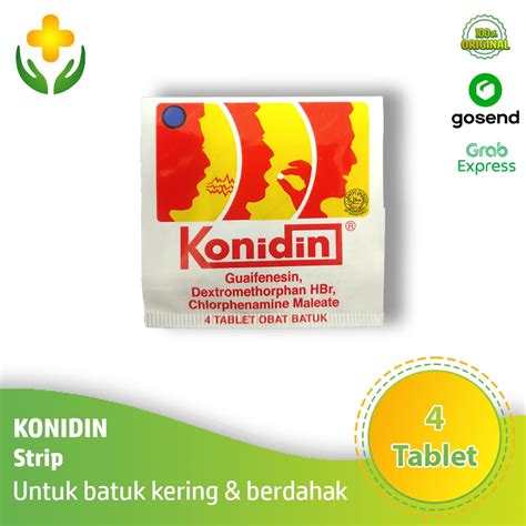 Jual Konidin Strip 4 Tablet Obat Batuk Kering Batuk Berdahak Batuk