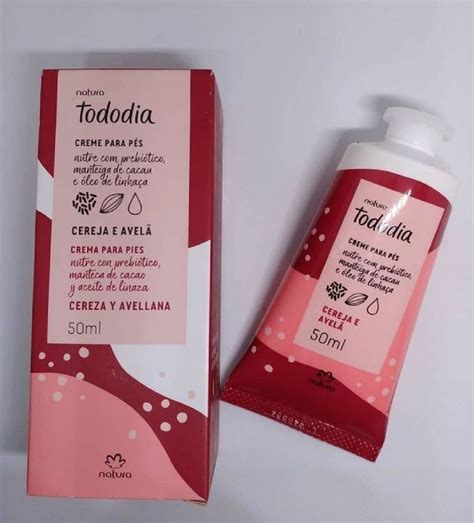 Natura Tododia Creme para Os Pés Cereja e Avelã 50ml Creme Masculino