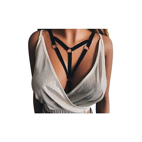 CEWIFO Body Trasparente Donna Nero Pigiami Estivi Donna Corto Sexy Lingerie Donna Hot Taglie