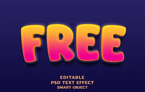 Desenho De Efeitos De Texto D Gratuito Psd Premium