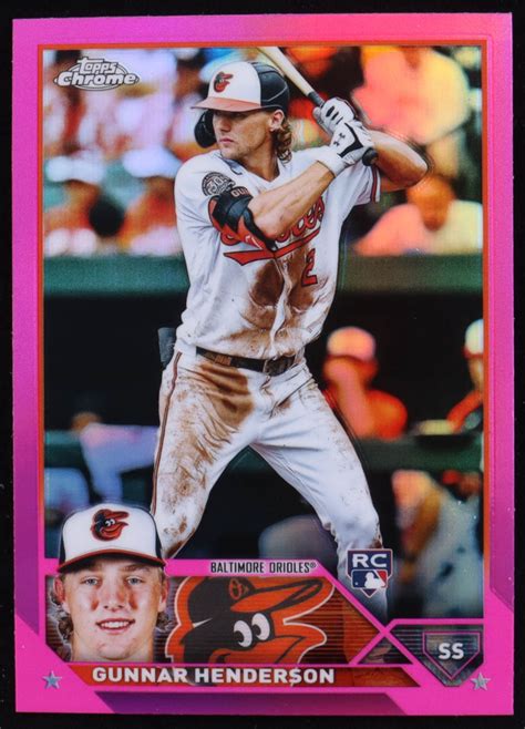 Gunnar Henderson Topps Chrome Pink Refractors Rc Pristine Auction