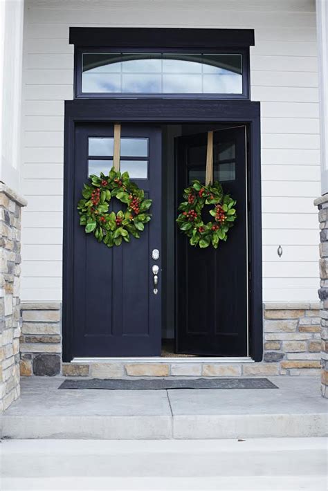 Black Double Front Door Ideas Be Such A Good Blook Photogallery