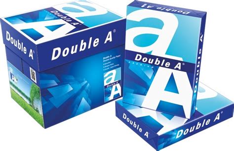 Double A A4 Plain Paper 80gsm Thickness 500 Sheets 5 Ream White