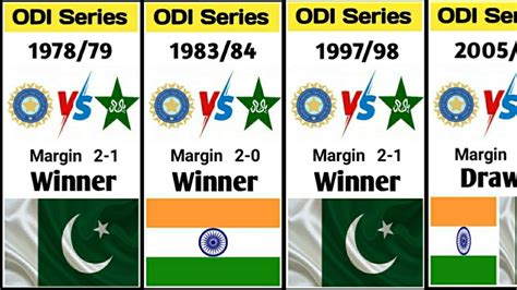 India Pakistan Odi Series Winner List Indiapakistan Cricket Rivalry