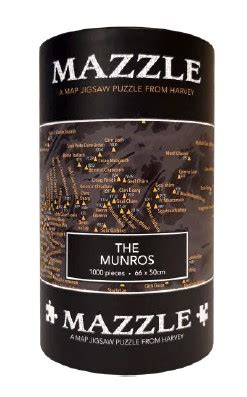 Mazzle Map Jigsaw Munros Harvey Maps