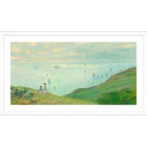 Quadro Stampa Su Tela Claude Monet Scogliera A Pourville