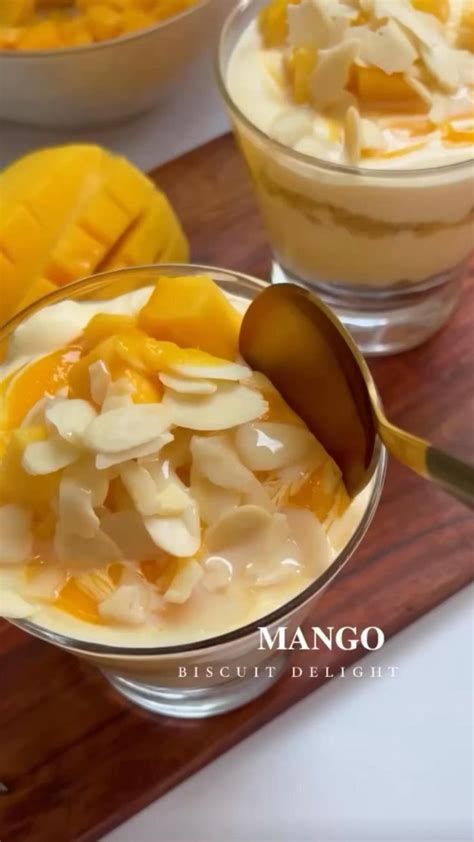 Mango Delight Mango Desert Quick Dessert Recipe Quick Dessert Recipes Mango Dessert Food