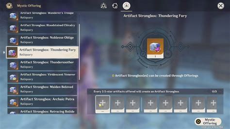 Artifact Strongbox Genshin Impact Youtube