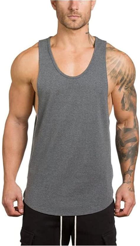 Tomwell Herren Fitness Achselshirts Sport Sommer Tank Top Workout