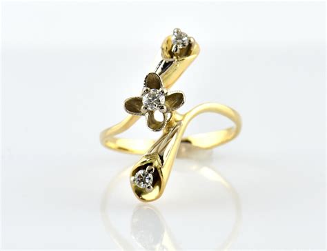 Diamant Ring K Gelb Wei Gold Brillanten Zus Ct