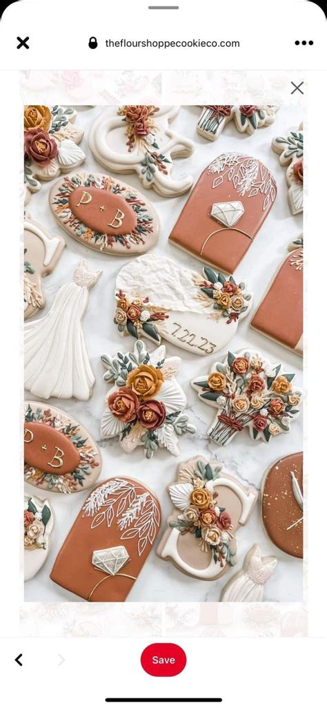 Pin De BeYOUtiful Sweets Em Wedding Cookies Em 2024