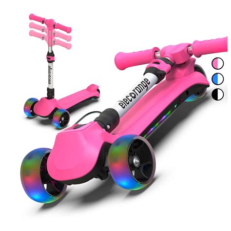 Elecorange Kid Electric Scooter Safe Wide Light Up Deck And Wide Wheels