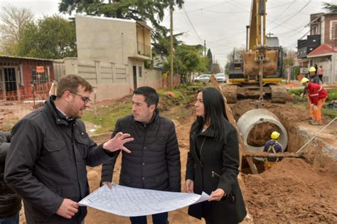 Nardini Y Correa Recorrieron Obras De Desag Es Pluviales En Villa De