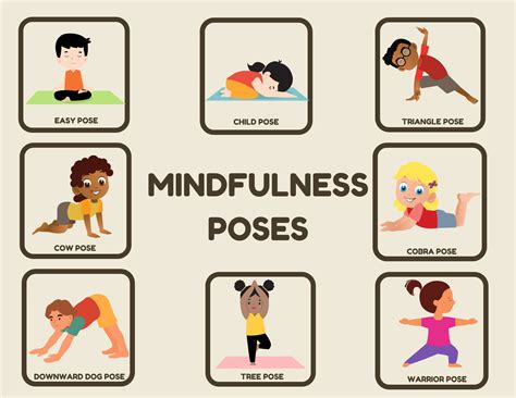 Yoga Poses Chart for Kids, Yoga Stretches Chart for Kids, Yoga ...