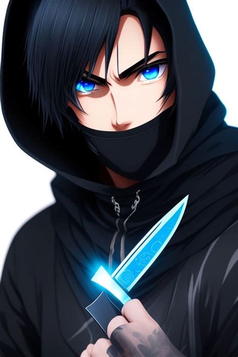 Anime Male Ninja With Black Hair