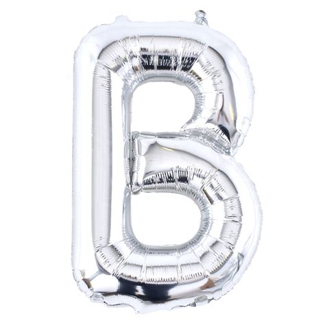 Buy Silver Letter B Air Inflated Balloon For GBP 1 99 Card Factory UK