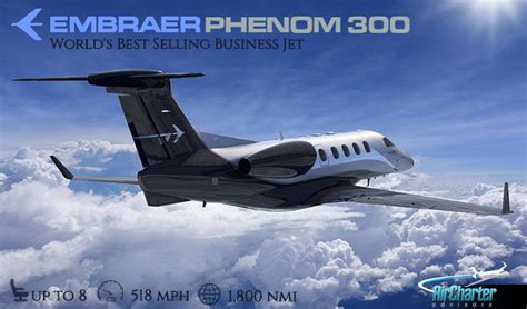 Embraer Phenom 300 Charter Rates Photos And Specifications