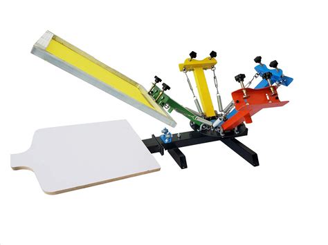 Buy Screen Printing Press 4 Color 1 Station Screen Printing Press