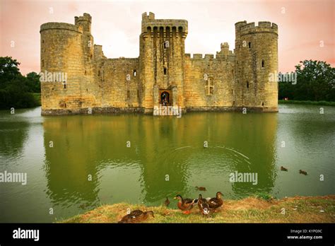 The National Trust 14th Century Bodiam Castle Medieval Moated Castle