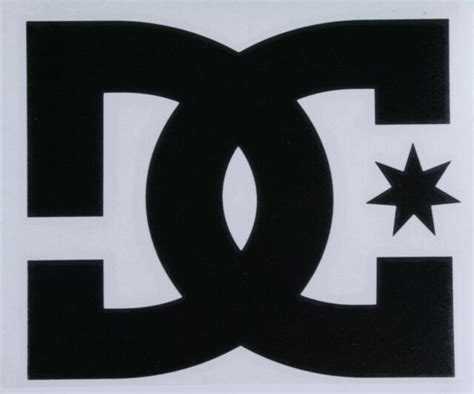 Large Dc Shoes 14 Black Transfer Sticker Decal Ebay