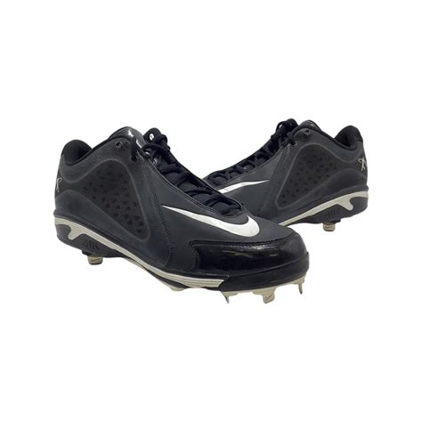 Nike Air Swingman Baseball Cleats Shoes Black/White 5… - Gem