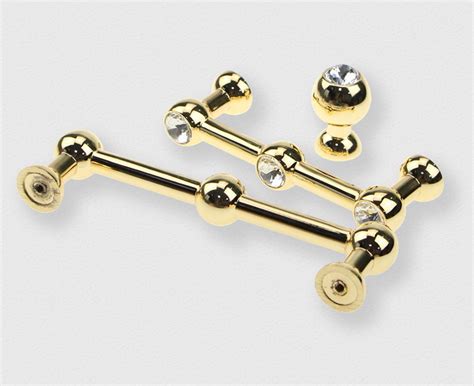 Gold Crystal Knobs Dresser Knobs Cabinet Dresser Knobs Pull / - Etsy