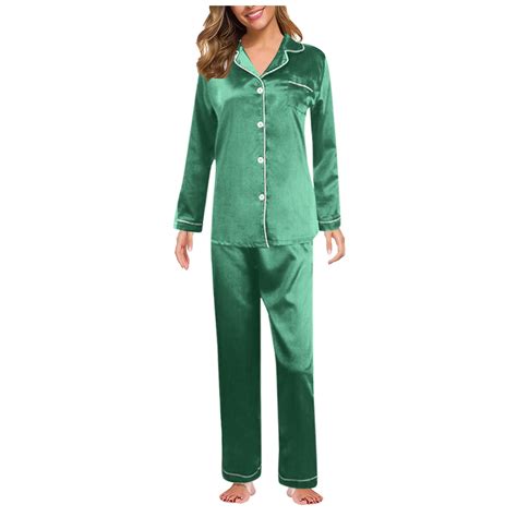 Rinsvye Women S Nightgown Long Pajama Nightwear Women Lingerie Robe Set