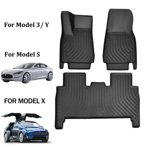 Alfombrillas 3D De TPE Para Coche Tesla Model 3 2021 2023 Y X S TPR