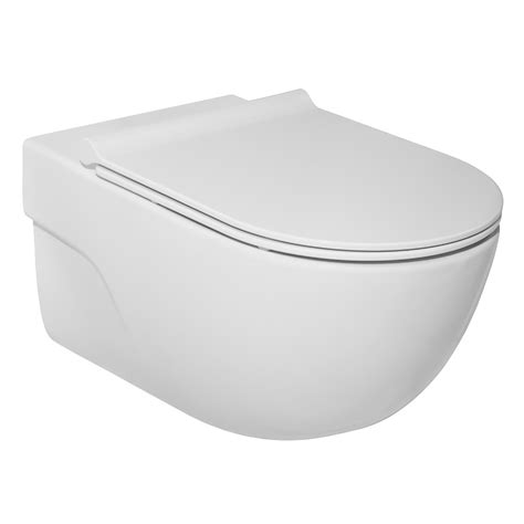 ROCA MERIDIAN Rimless унитаз подвесной, с сиденьем Slim, с системой ...