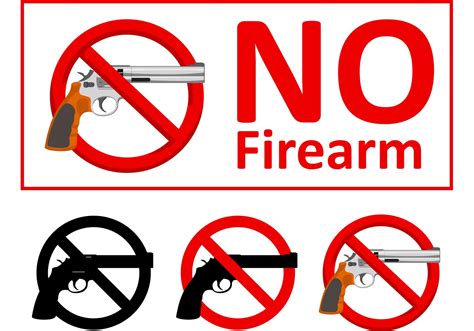 No Firearms Sign Vectors Download Free Vector Art Stock Graphics