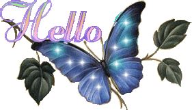 Animated Blue Butterfly with flashing lights - Butterflies Photo (3917486) - Fanpop