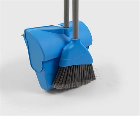 Dp10set Plastic Lobby Dustpan And Brush Set 10in Blue Brushes Cleaning Essentials Cleaning