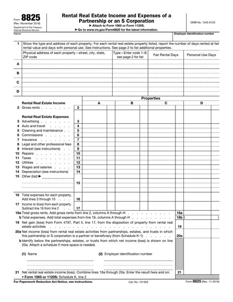 Form 8825 ≡ Fill Out Printable Pdf Forms Online