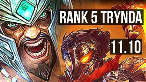 TRYNDAMERE Vs VIKTOR MID 5 0 7 Rank 5 Trynda 300 Games KR