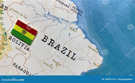 La Bandera De Bolivia En El Mapa Mundial Almacen De Video V Deo De