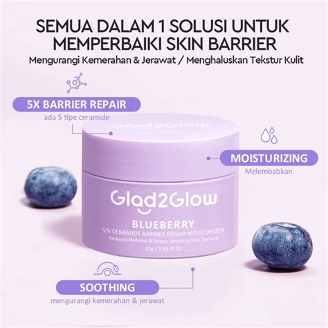 Moori Beauty Glad2Glow Blueberry 5 Ceramide Barrier Moisturizer