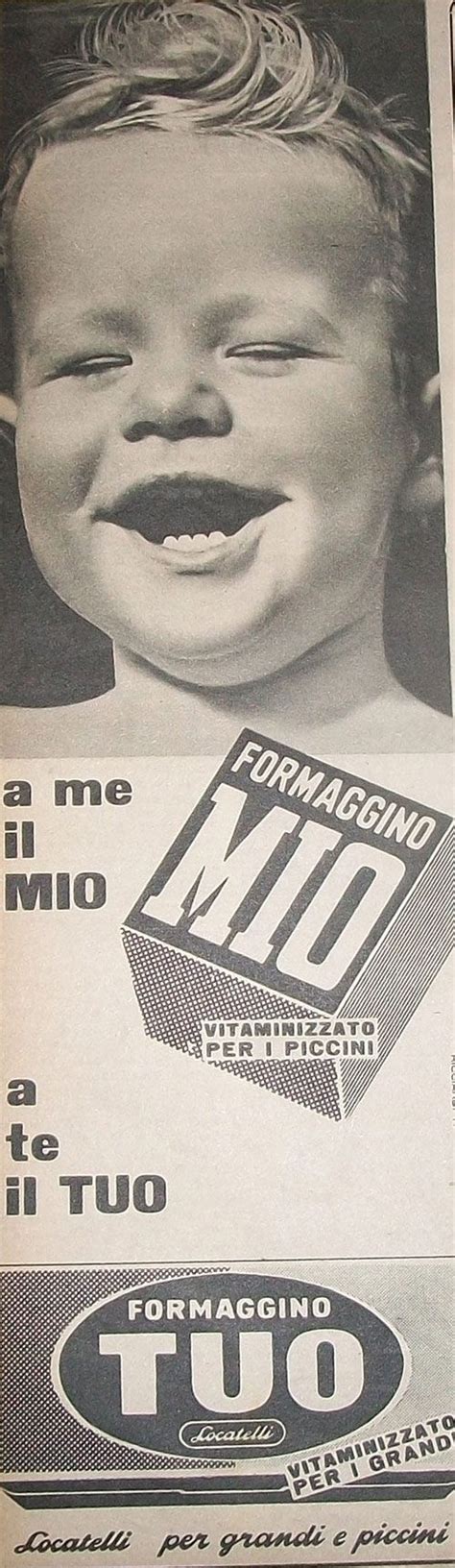 piziarte net La pubblicità negli anni 50 Formaggino Mio Tuo