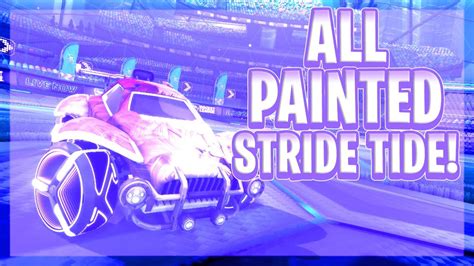 ALL PAINTED STRIDE TIDE BLACK MARKET DECAL Rocket League Season 5