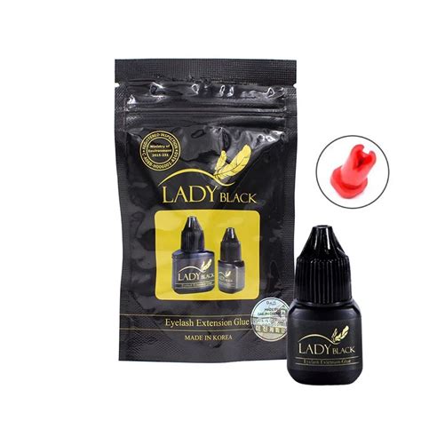 Lady Black Negro 5ml Corea Pestañas Pegamento Para Extensiones De