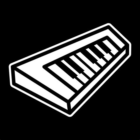 Piano Keyboard Musical Instrument Vector Icon Vector Art At Vecteezy