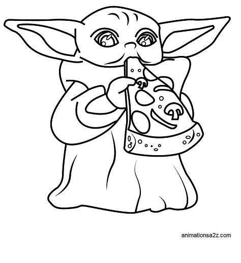 Dibujos De Baby Yoda Para Colorear Para Colorear Images And Photos