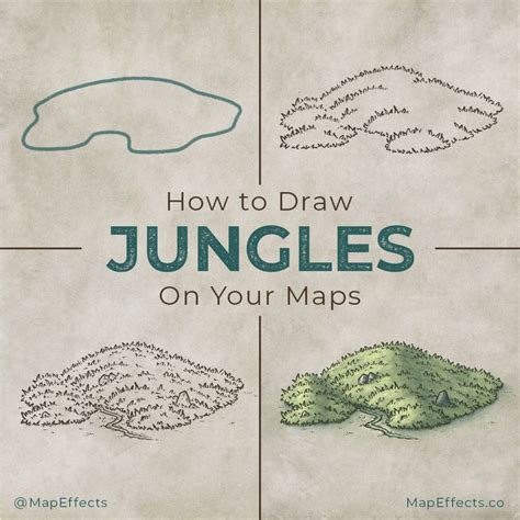 How To Draw Jungles On Your Fantasy Maps Map Effects Fantasy Map