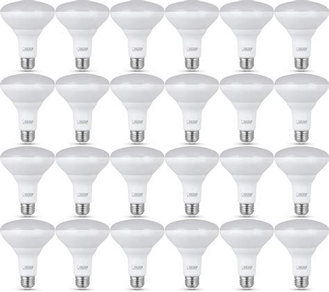 Feit Electric Br30 E26 Medium Soft White 65 Watt Led Dimmable Light Bulb 24 Pack