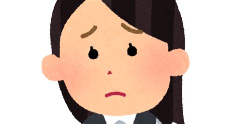 困っている女性会社員のイラスト（ベスト） かわいいフリー素材集 いらすとや