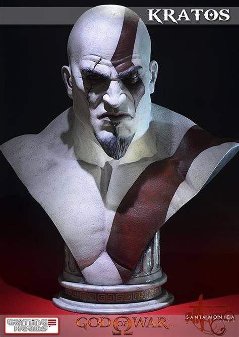 God Of War Busto Kratos Gaming Heads