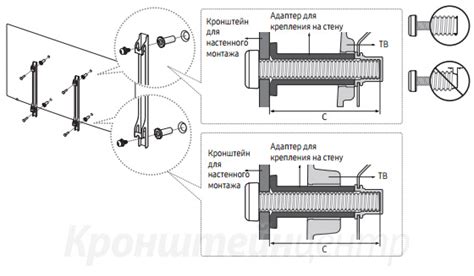 Комплект для крепления на стену телевизора samsung ue43t5370auxru - 80 фото