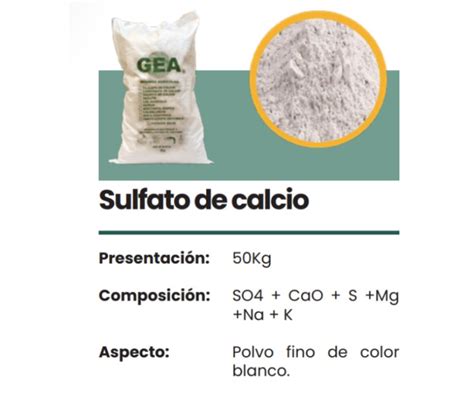 Sulfato De Calcio Bolsa Nacional De Productos Agropecuarios