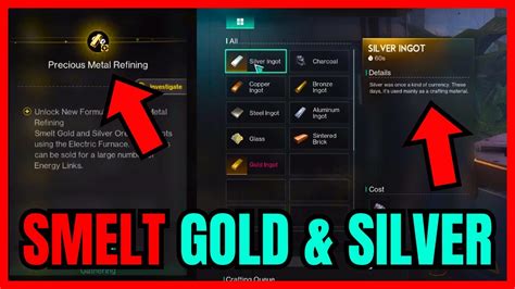 Once Human How To Smelt Gold And Silver Ores Full Guide Youtube