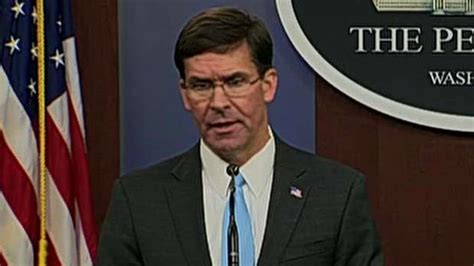 Defense Secretary Mark Esper Insists The Trump Administration Has Not